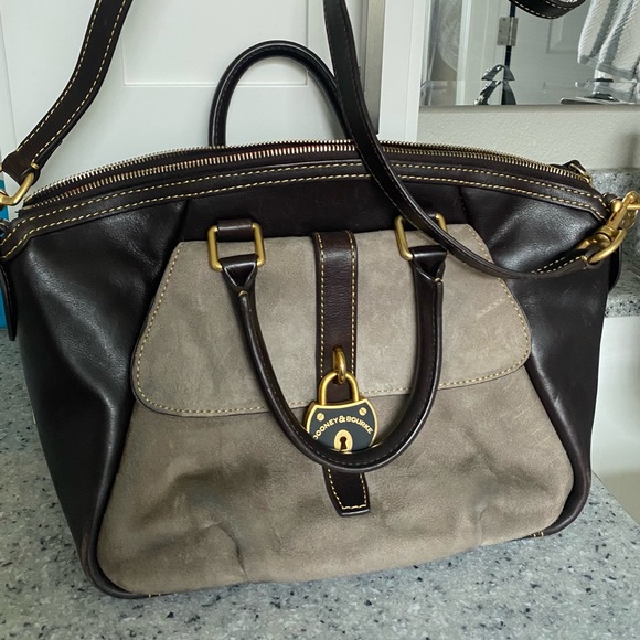 Dooney and Bourke leather/suede bag - Picture 1 of 4